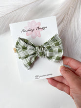 Load image into Gallery viewer, Spring Flowers Bow Hair Clips, Headband | Cotton Fabric Bows | Toddlers Hair Clips | Kids Hair Clips