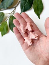 Load image into Gallery viewer, Light Pink Bow Hair Clips, Headband | Aurora Bow | Faux Leather Bows | Toddlers Hair Clips | Kids Hair Clips