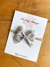 Load image into Gallery viewer, Flower Power Unicorns Bow Hair Clips, Headband | Paityn Bow | Faux Leather Bows | Toddlers Hair Clips | Kids Hair Clips