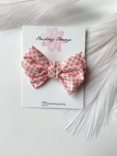 Load image into Gallery viewer, Spring Flowers Bow Hair Clips, Headband | Cotton Fabric Bows | Toddlers Hair Clips | Kids Hair Clips
