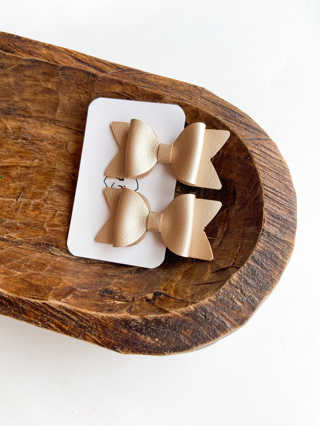 Gold Bow Hair Clips, Headband | Ellie Bow | Faux Leather Bows | Piggy Bows | Toddlers Hair Clips | Kids Hair Clips