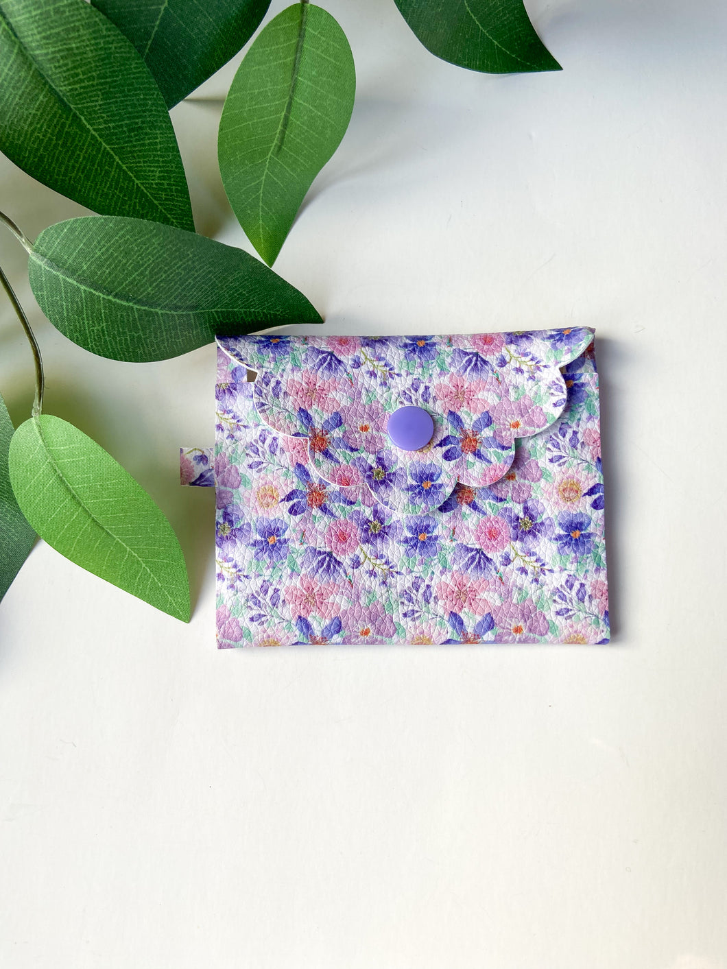 Pansy Florals Coin Purse