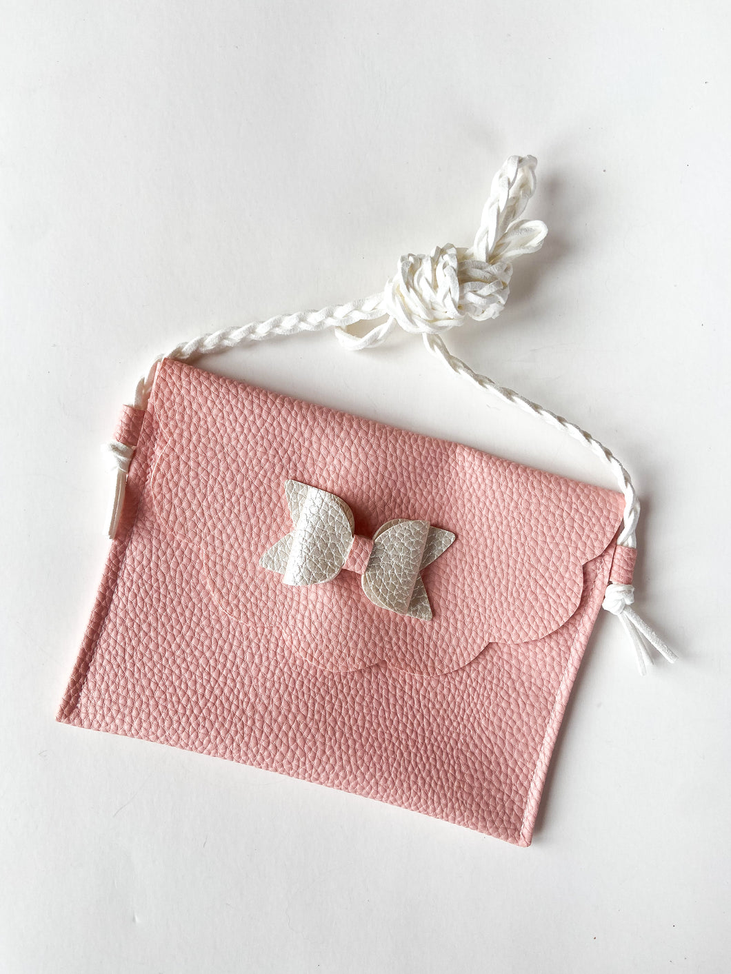 Pink Bow Faux Leather Toddler Childrens Purse