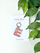 Load image into Gallery viewer, Faux Leather Letter Keychains | Initial Keychain | Purse Accessories | Backpack Accessories
