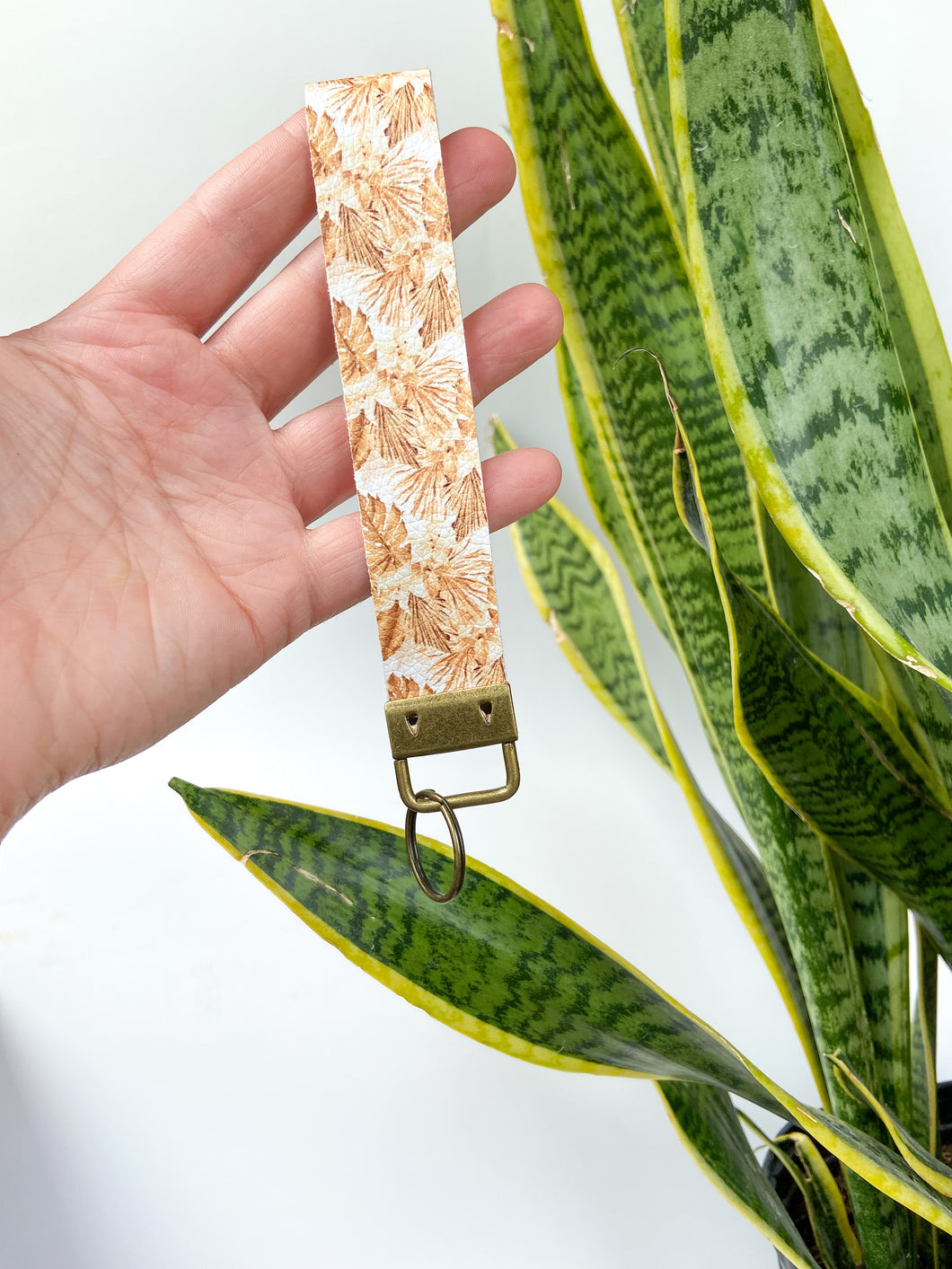 Monstera Leaves Keyfob Wristlets