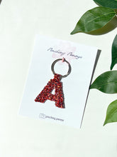 Load image into Gallery viewer, Faux Leather Letter Keychains | Initial Keychain | Purse Accessories | Backpack Accessories
