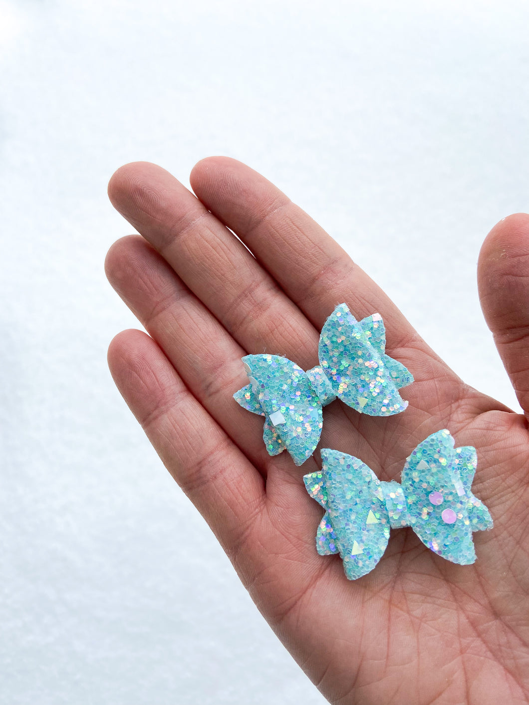 Teal Glitter Bow Hair Clips, Headband | Aurora Bow | Faux Leather Bows | Piggy Bows | Toddlers Hair Clips | Kids Hair Clips