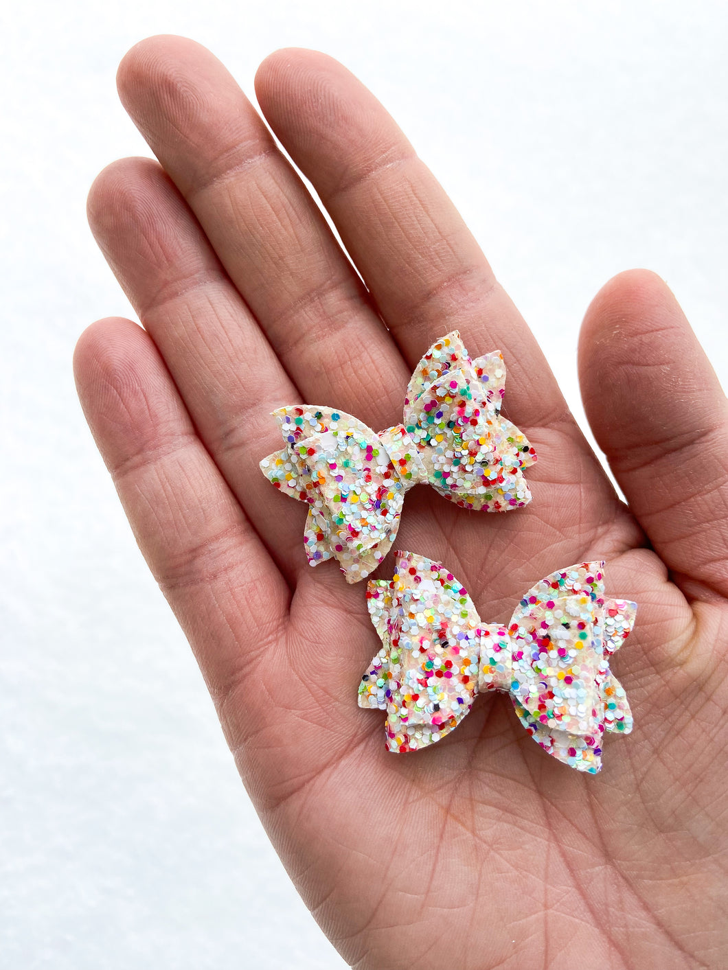 Confetti Glitter Bow Hair Clips, Headband | Aurora Bow | Faux Leather Bows | Piggy Bows |  Toddlers Hair Clips | Kids Hair Clips