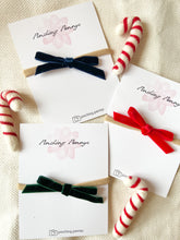 Load image into Gallery viewer, Velvet Ribbon Bow Headbands | Toddlers Hair Bows | Kids Hair Bows

