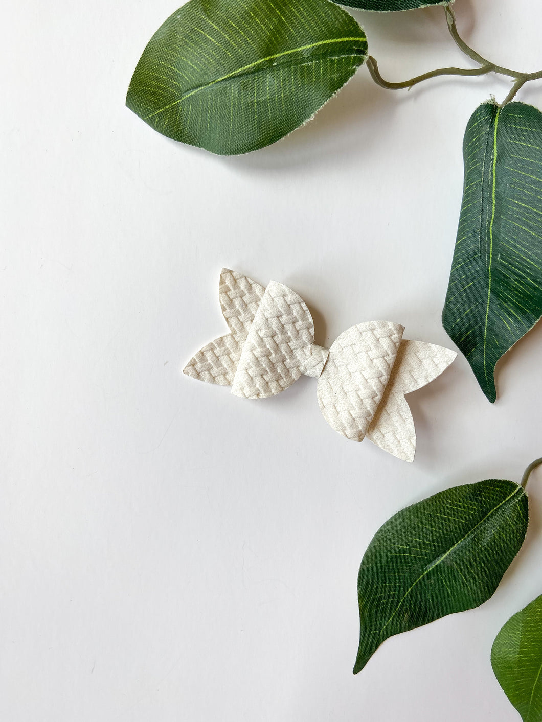 Weave Bow Hair Clips, Headband | Delilah Bow | Faux Leather Bows | Toddlers Hair Clips | Kids Hair Clips