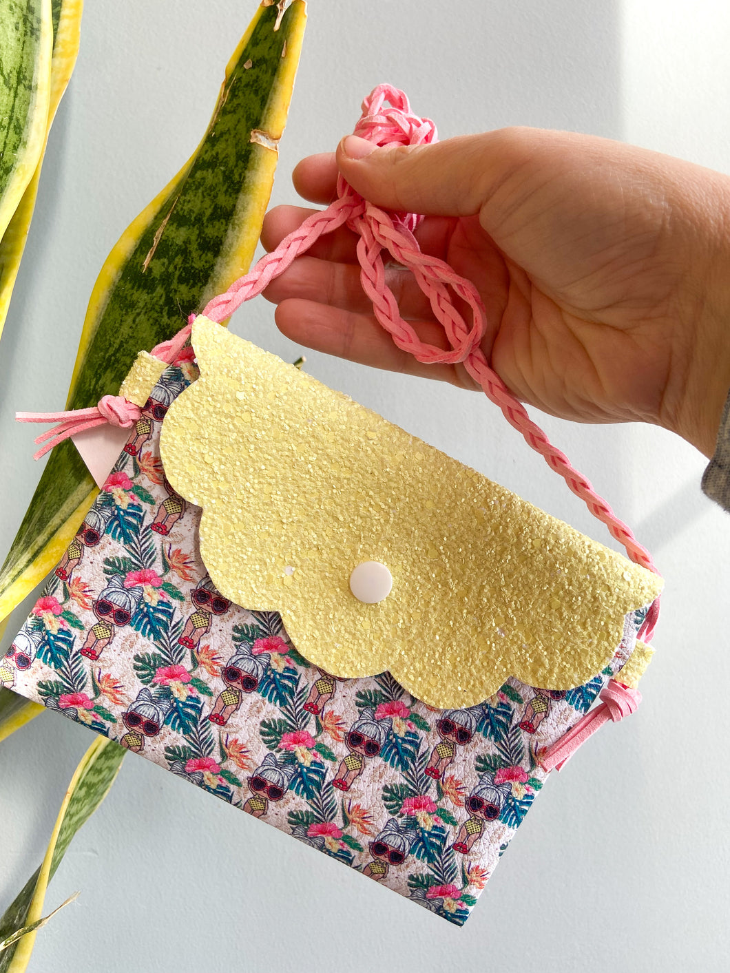 Tropical Doll Faux Leather Toddler Childrens Purse